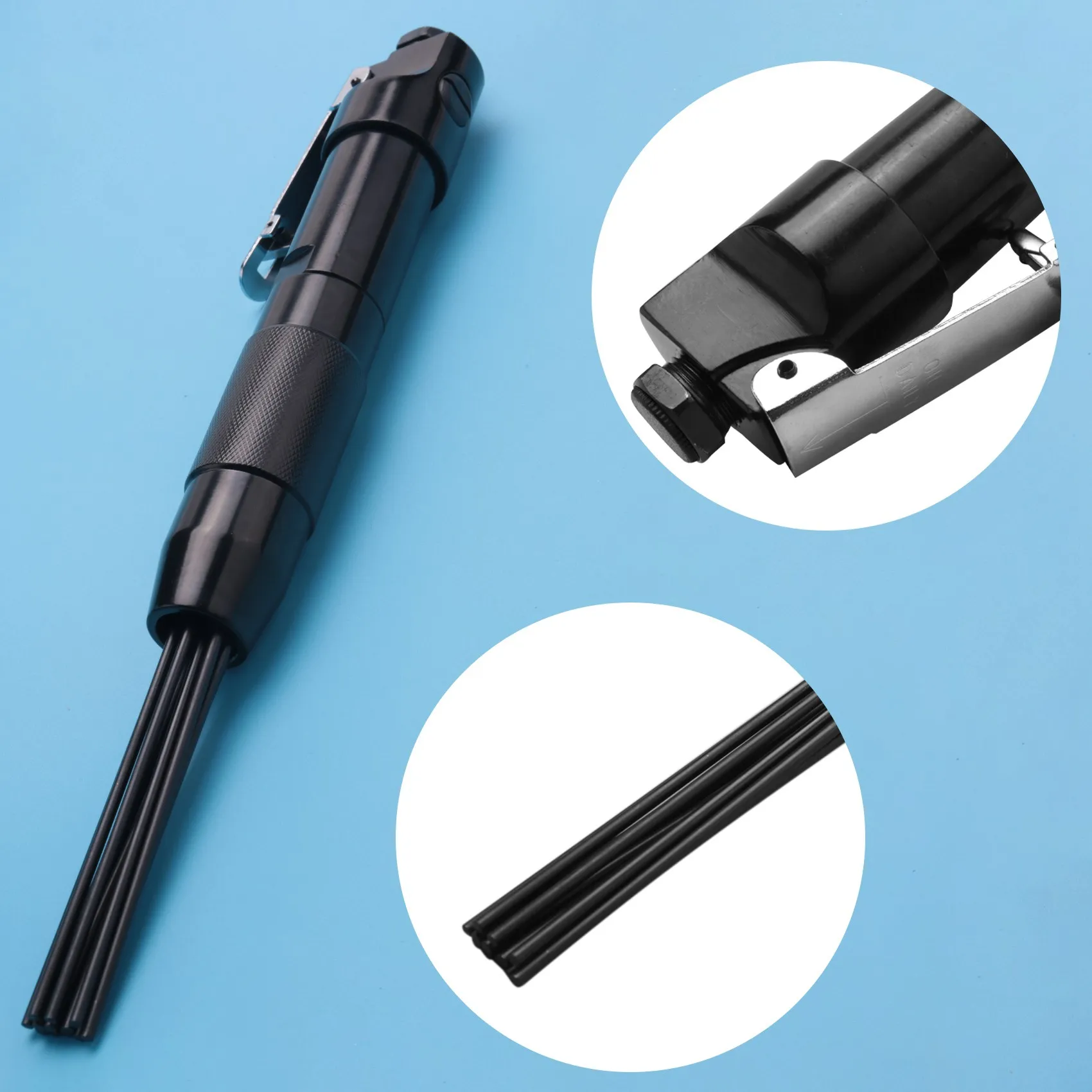 AB08-New Needle Scaler Removing Rust Slag Tool Air Pneumatic Rust Corrosion Slag Remove Deburring Cleaning Tool With 12X Needles
AB08-New Needle Scaler Removing Rust Slag Tool Air Pneumatic Rust Corrosion Slag Remove Deburring Cleaning Tool With 12X Needles