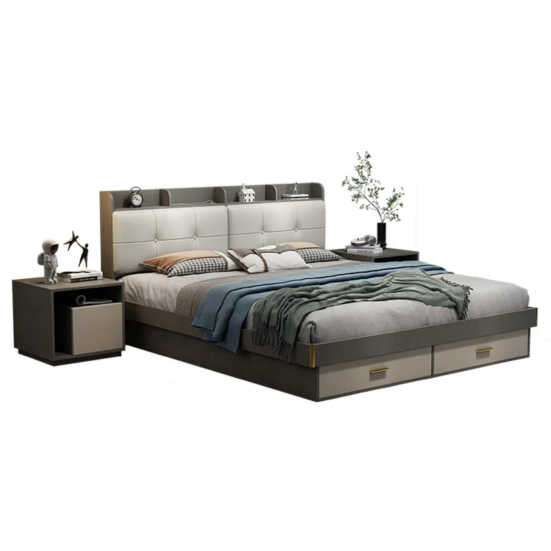 *Furniture Designer king Size Storage Multifunction Luxury Furniture Modern Bedroom Hotel Bed Set
*Furniture Designer king Size Storage Multifunction Luxury Furniture Modern Bedroom Hotel Bed Set