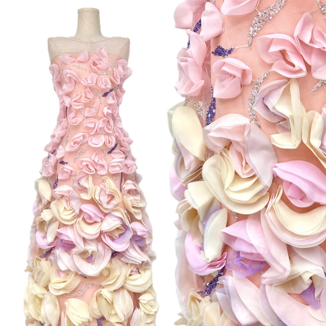 3D Flower Sequin Lace Fabric 2026 Luxury French African Embroidery Beaded Tulle Lace Fabric for Dinner Wedding Clothing Material
3D Flower Sequin Lace Fabric 2026 Luxury French African Embroidery Beaded Tulle Lace Fabric for Dinner Wedding Clothing Material
