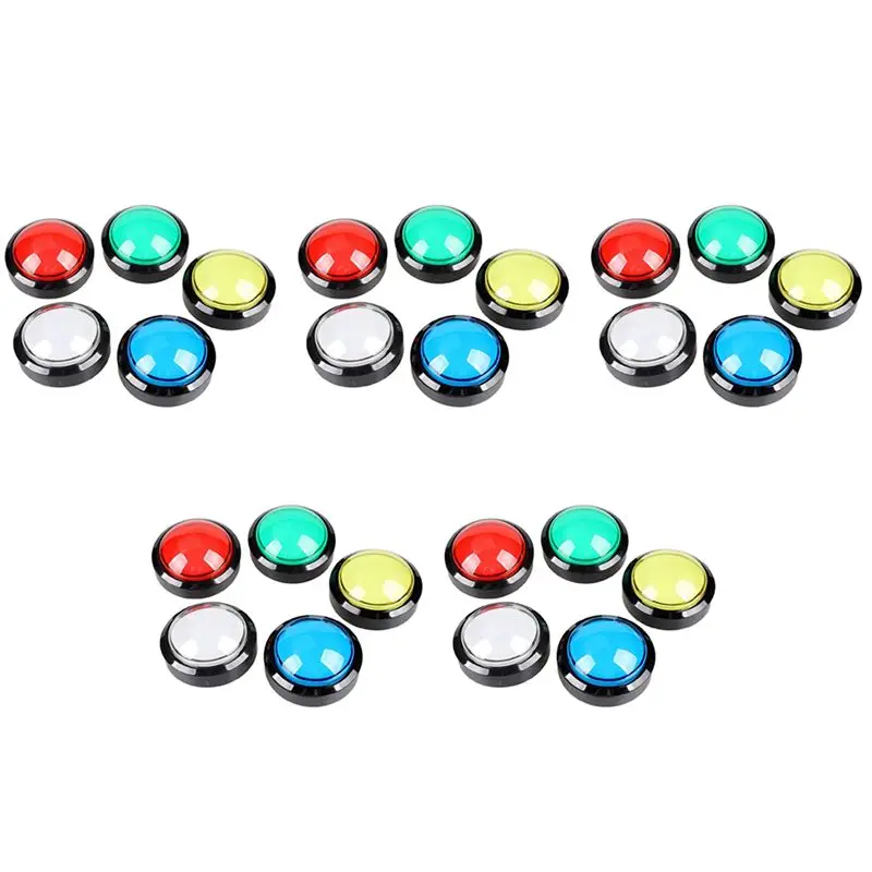 Winter Essential 25X Arcade Buttons 60Mm Dome 2.36 Inch LED Push Button With Micro-Switch For Arcade Machine Video Games Console
Winter Essential 25X Arcade Buttons 60Mm Dome 2.36 Inch LED Push Button With Micro-Switch For Arcade Machine Video Games Console