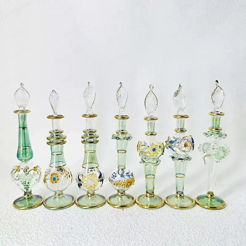 Egyptian Perfume Bottle Handmade 10 Cm Essence Bottle Glass Bottle Delicate Decoration Soft Decoration
Egyptian Perfume Bottle Handmade 10 Cm Essence Bottle Glass Bottle Delicate Decoration Soft Decoration