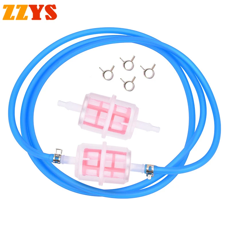 2pcs Motor Petrol Gas Gasoline Oil Cup Fuel Filter and 1m Blue Fuel Tank Tube Tubing Pipe Hose Line and 6pcs Clip Clamp Fastener
2pcs Motor Petrol Gas Gasoline Oil Cup Fuel Filter and 1m Blue Fuel Tank Tube Tubing Pipe Hose Line and 6pcs Clip Clamp Fastener