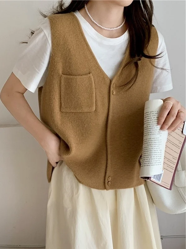 Женский повседневный укороченный жилет на пуговицах, модный топ-жилет на пуговицах, укороченная модель, летний сезон
Женский повседневный укороченный жилет на пуговицах, модный топ-жилет на пуговицах, укороченная модель, летний сезон