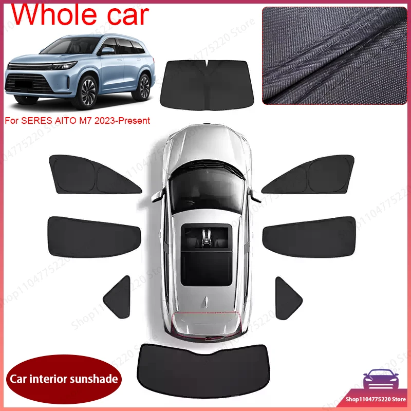 Car Black Window Privacy Sunshade For SERES AITO M7 2023-Present Auto Anti-UV Heat Insulation Protect Cover Interior Accessory
Car Black Window Privacy Sunshade For SERES AITO M7 2023-Present Auto Anti-UV Heat Insulation Protect Cover Interior Accessory