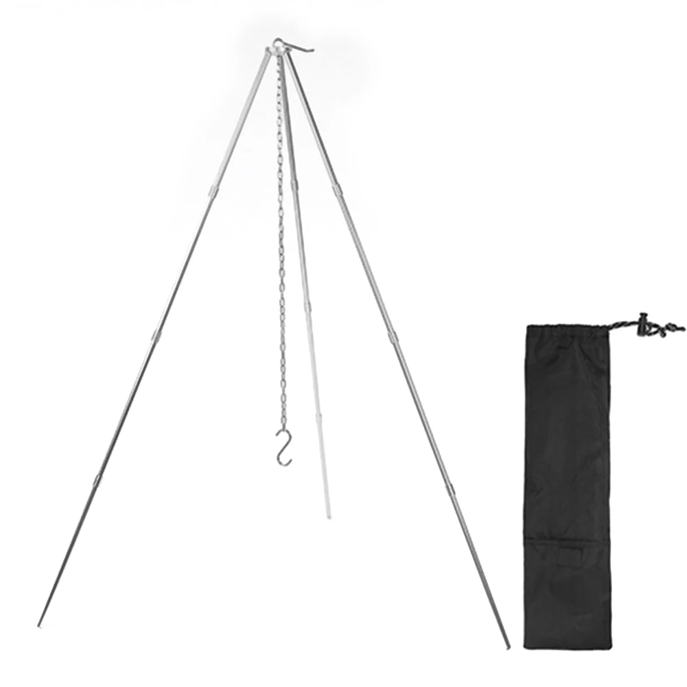 Triangle Support Portable Outdoor Cooking Tripod Aluminum Alloy Detachable Stand Stainless Steel Chain Camping Accessories
Triangle Support Portable Outdoor Cooking Tripod Aluminum Alloy Detachable Stand Stainless Steel Chain Camping Accessories