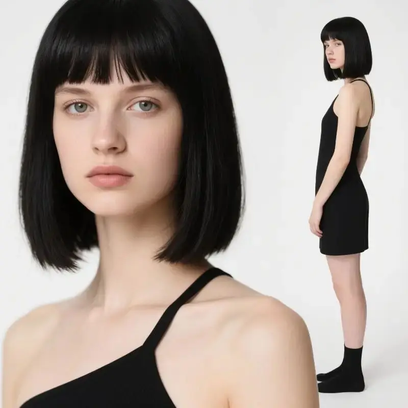Synthetic Wig For Women With Short Straight Hair, Fashionable And Youthful Role-Playing Wig, Synthetic Fiber Full Head Cover
Synthetic Wig For Women With Short Straight Hair, Fashionable And Youthful Role-Playing Wig, Synthetic Fiber Full Head Cover