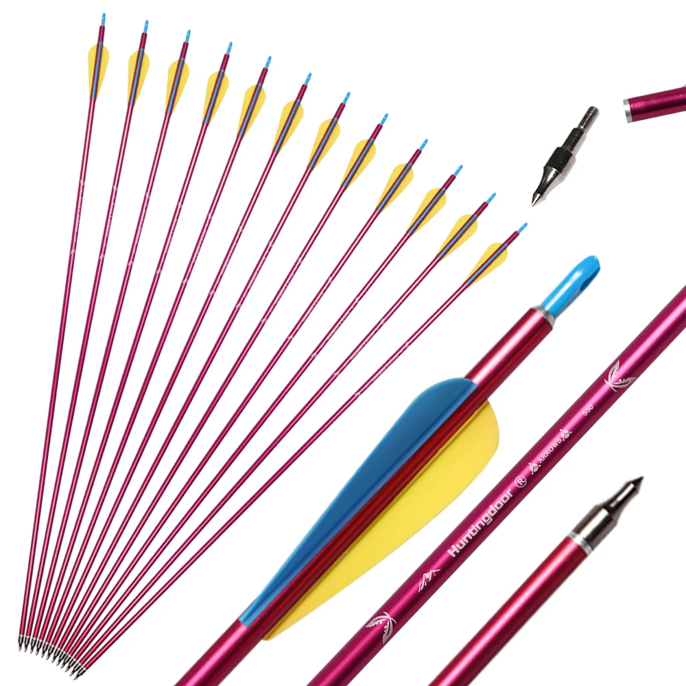 31.5inch Archery Aluminum Arrow with 3 inch TPU Feather 550 Spine ID 6.4mm Outdoor Hunting Shooting Training Accessories
31.5inch Archery Aluminum Arrow with 3 inch TPU Feather 550 Spine ID 6.4mm Outdoor Hunting Shooting Training Accessories