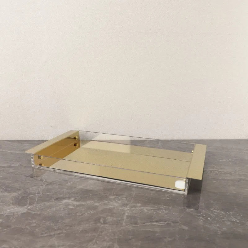 Nordic simple acrylic metal tray model room living room coffee table study entrance bedroom home decoration
Nordic simple acrylic metal tray model room living room coffee table study entrance bedroom home decoration