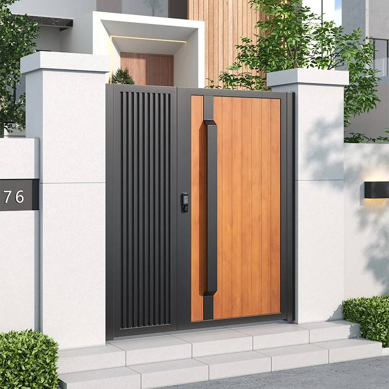 Aluminum alloy courtyard gate outdoor wrought iron villa fence gate Rural residential courtyard entrance single and double open
Aluminum alloy courtyard gate outdoor wrought iron villa fence gate Rural residential courtyard entrance single and double open