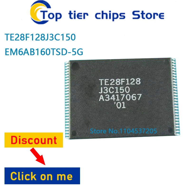1 шт./лот TE28F128J3C150 EM6AB160TSD-5G TE28F128J3C15 EM6AB160TSD TSOP56 TSOP 100% НОВЫЙ
1 шт./лот TE28F128J3C150 EM6AB160TSD-5G TE28F128J3C15 EM6AB160TSD TSOP56 TSOP 100% НОВЫЙ