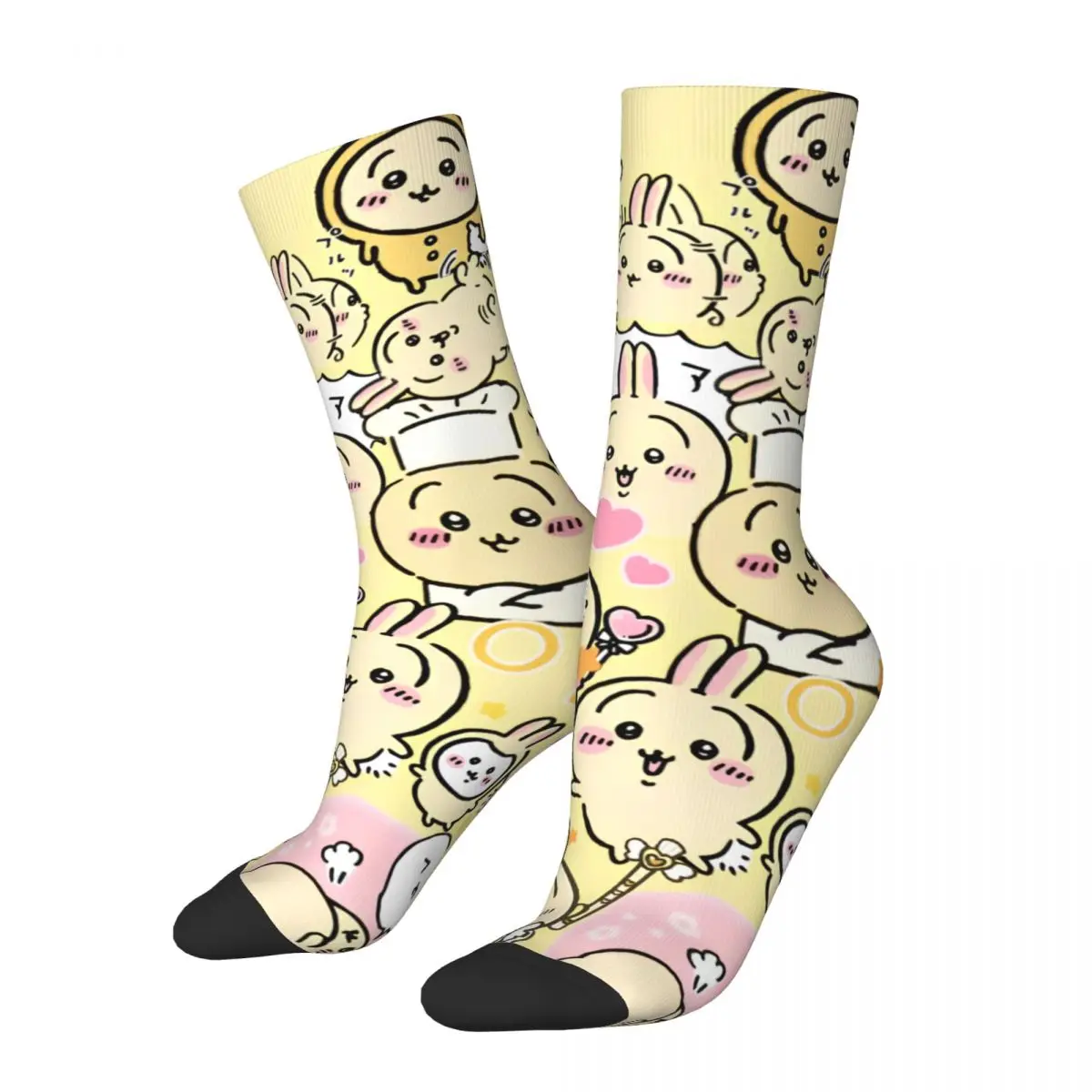 Сумасшедший дизайн Chiikawa Usagi футбольные носки Kawaii мультфильм длинные носки из полиэстера для унисекс впитывающие пот
Сумасшедший дизайн Chiikawa Usagi футбольные носки Kawaii мультфильм длинные носки из полиэстера для унисекс впитывающие пот