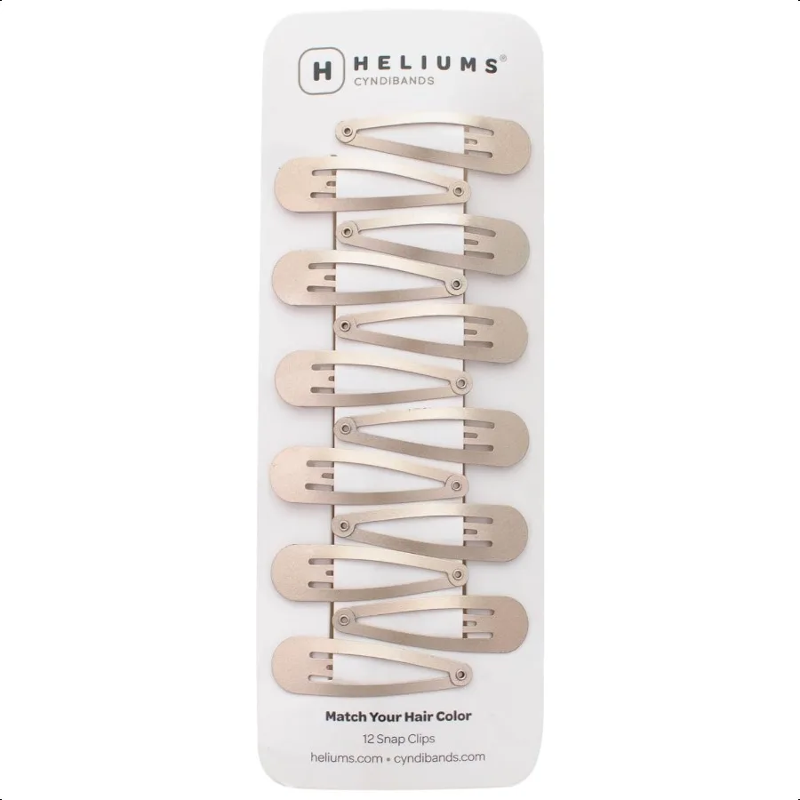 Snap Hair Clips for Women Metallic Ash Blonde 2 Inch Metal Barrettes for Thin Hair and Neutral Colors 12 Count
Snap Hair Clips for Women Metallic Ash Blonde 2 Inch Metal Barrettes for Thin Hair and Neutral Colors 12 Count