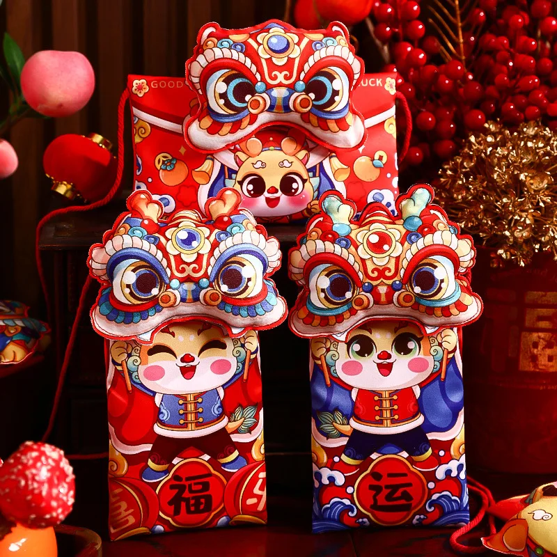 2 Pcs Lunar New Year Red Packet Spring Festival Lucky Money Red Envelopes Fabric Hongbao Year Of The Dragon Red Pocket Envelope
2 Pcs Lunar New Year Red Packet Spring Festival Lucky Money Red Envelopes Fabric Hongbao Year Of The Dragon Red Pocket Envelope