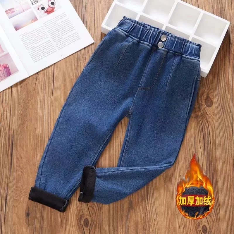 Winter Warm Denim Pants Cotton Children Loose Straight Jeans Casual Girls Trousers Pants New Baby Clothes
Winter Warm Denim Pants Cotton Children Loose Straight Jeans Casual Girls Trousers Pants New Baby Clothes