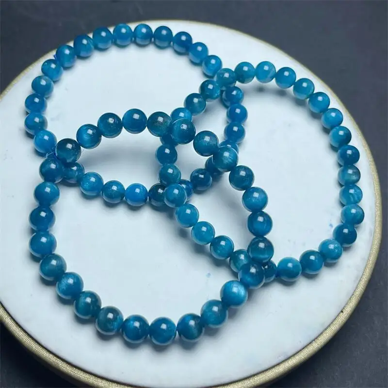 Natural Blue Apatite Bracelet Crystal For Women Fortune Energy Mineral Amulet Jewelry Healing Gift 1pcs 6/8/10MM
Natural Blue Apatite Bracelet Crystal For Women Fortune Energy Mineral Amulet Jewelry Healing Gift 1pcs 6/8/10MM