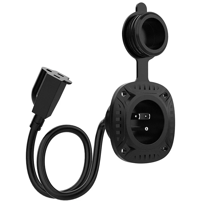 MICTUNING Extension Cord Cable AC Port Plug With 16" Integrated Extened Wire Waterproof Cap For Caravan Car Bumper Boat
MICTUNING Extension Cord Cable AC Port Plug With 16" Integrated Extened Wire Waterproof Cap For Caravan Car Bumper Boat
