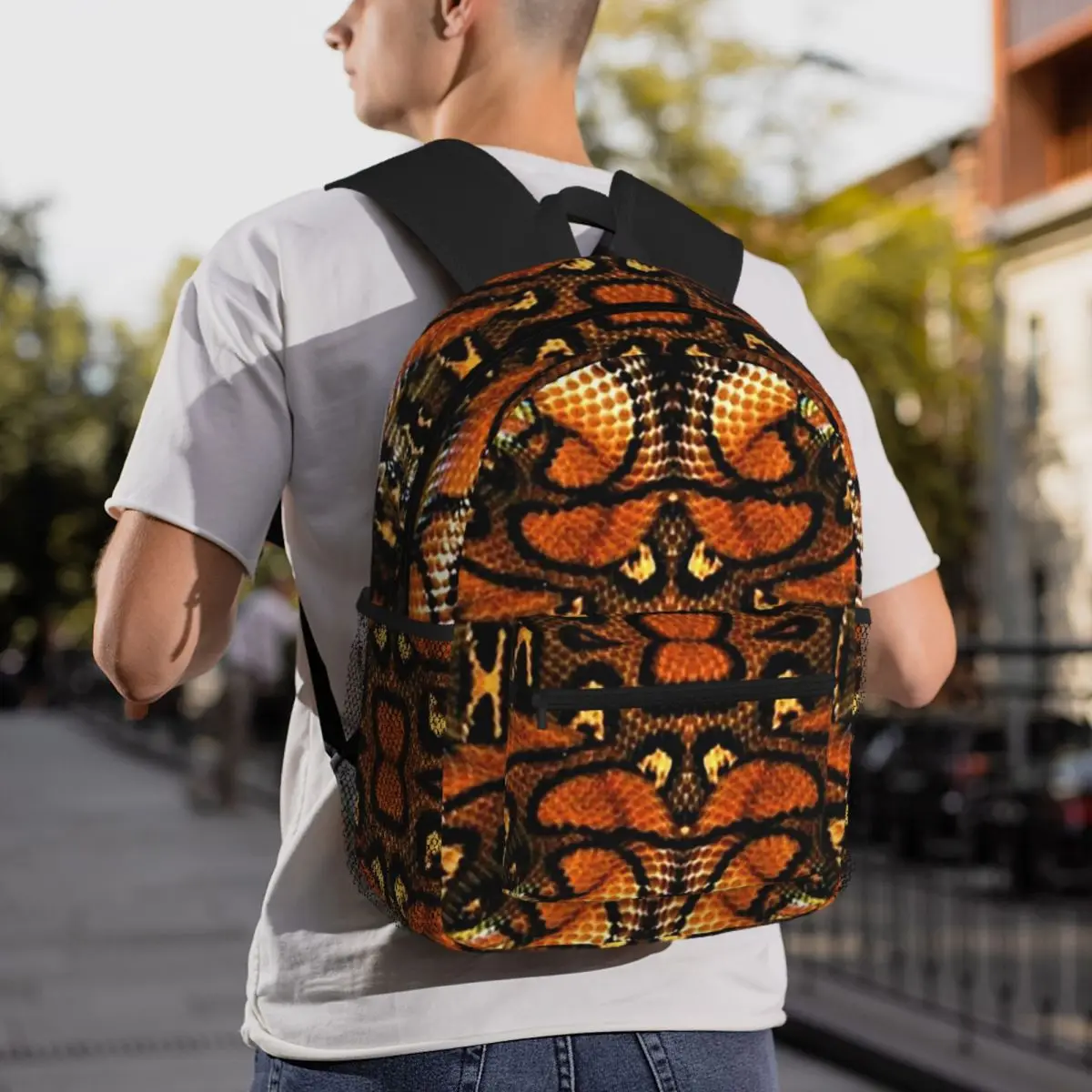Rainbow Boa Snakes Pattern Backpack Daypack Large Capacity Children BookBag School Bag Shoulder Bags for Men Women
Rainbow Boa Snakes Pattern Backpack Daypack Large Capacity Children BookBag School Bag Shoulder Bags for Men Women