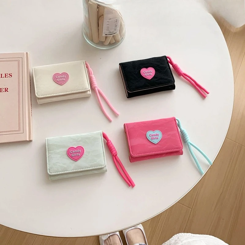 Hanging Rope Wallet~Korean Version INS Love Candy Wallet for Women, Simple and Short, Three Fold Women's Wallet
Hanging Rope Wallet~Korean Version INS Love Candy Wallet for Women, Simple and Short, Three Fold Women's Wallet