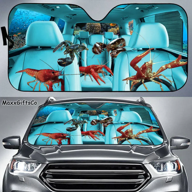 Lobster Car Sun Shade, Lobster Windshield, Lobster Family Sunshade, Lobster Car Accessories, Car Decoration, Gift For Dad, Mom
Lobster Car Sun Shade, Lobster Windshield, Lobster Family Sunshade, Lobster Car Accessories, Car Decoration, Gift For Dad, Mom