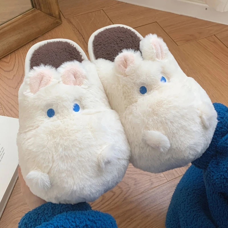 Creative Plush Cartoon Hippo Slippers for Female Fall and Winter Indoor Home Soft Sole Cotton Slides Casual Cozy Platform Shoes
Creative Plush Cartoon Hippo Slippers for Female Fall and Winter Indoor Home Soft Sole Cotton Slides Casual Cozy Platform Shoes