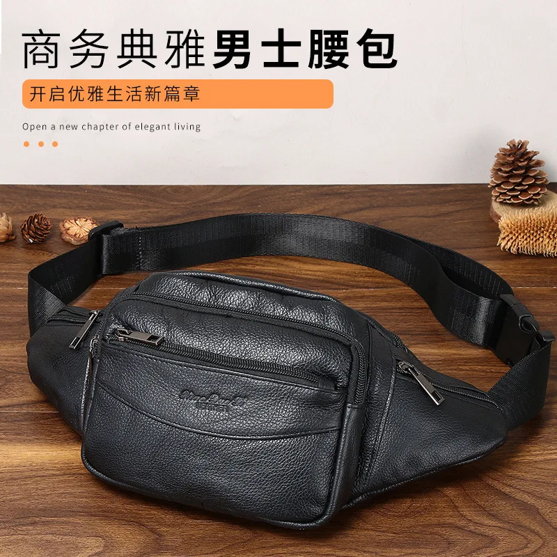 New leather fanny pack multi-functional outdoor sports men's first layer cowhide crossbody breast bag large capacity retro casua
New leather fanny pack multi-functional outdoor sports men's first layer cowhide crossbody breast bag large capacity retro casua