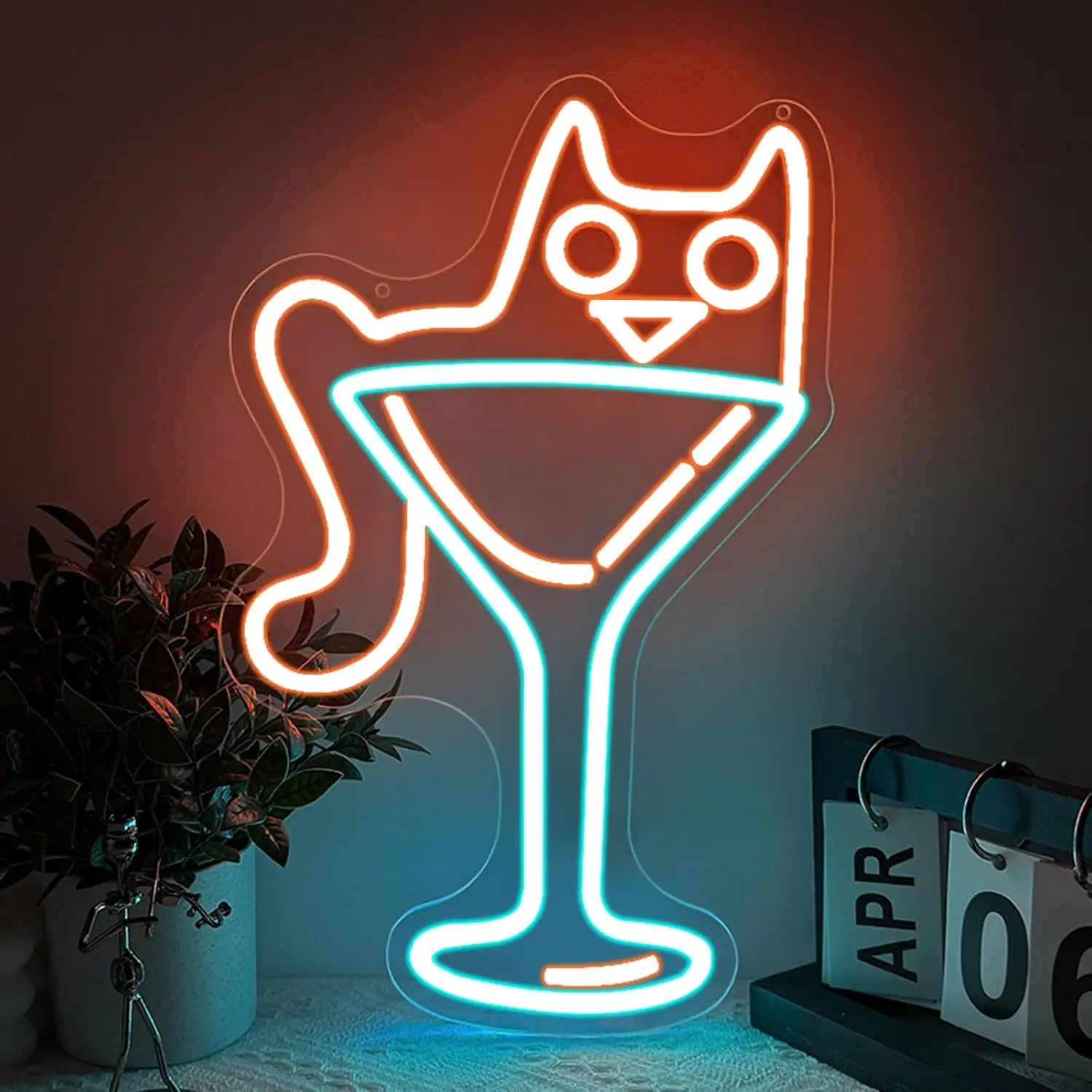 Неоновая вывеска «Кот в бокале для мартини» с USB-питанием, регулируемая LED-подсветка, настенный декор для игровой комнаты, спальни, гостиной, подарки для вечеринок
Неоновая вывеска «Кот в бокале для мартини» с USB-питанием, регулируемая LED-подсветка, настенный декор для игровой комнаты, спальни, гостиной, подарки для вечеринок