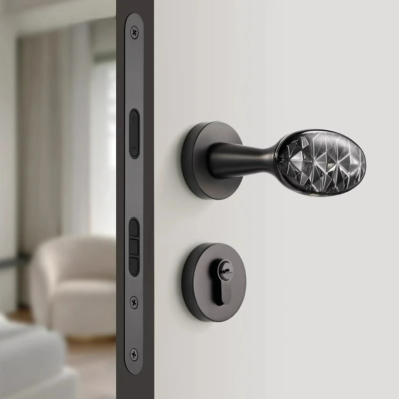 Light Luxury Bedroom Door Lock, Modern Minimalist Crystal Door Handle, Silent/magnetic Split Lock
Light Luxury Bedroom Door Lock, Modern Minimalist Crystal Door Handle, Silent/magnetic Split Lock