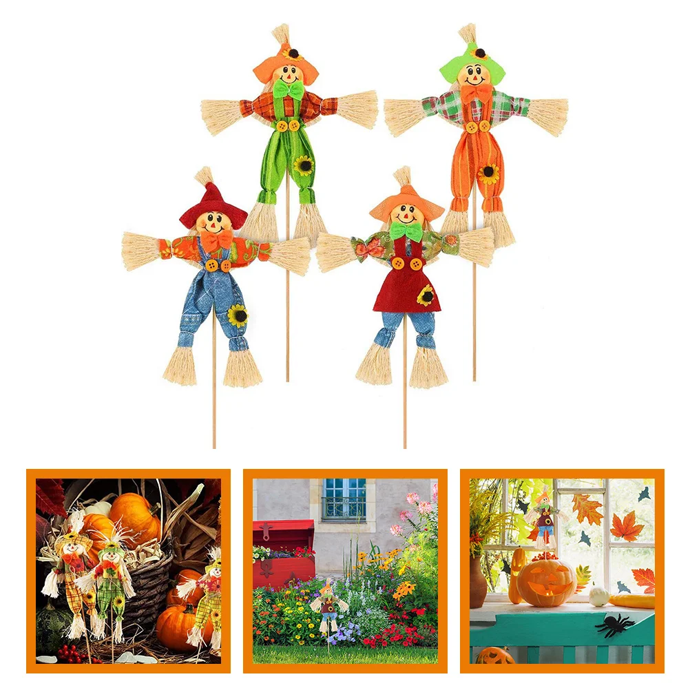 4 Pcs Scarecrow Thanksgiving Standing Halloween Decor Decorations Party Ornament Indoor
4 Pcs Scarecrow Thanksgiving Standing Halloween Decor Decorations Party Ornament Indoor