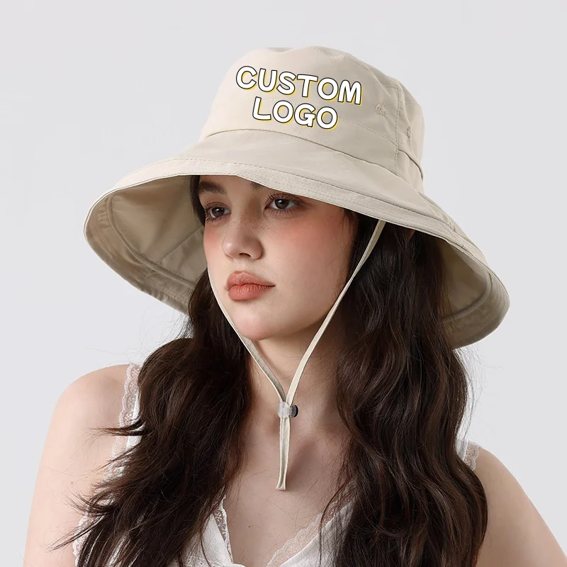 Custom Logo UV Protection Bucket Hat for Women Men Wide Brim Sun Hat with Chin Strap for Hiking Beach Outdoor Activities
Custom Logo UV Protection Bucket Hat for Women Men Wide Brim Sun Hat with Chin Strap for Hiking Beach Outdoor Activities
