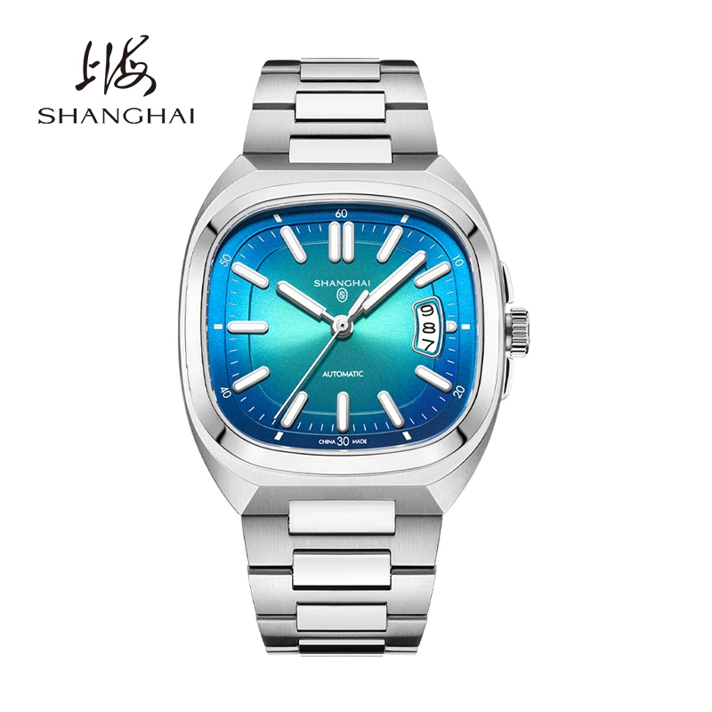 Мужские автоматические механические часы Shanghai с квадратным циферблатом, светящиеся, водонепроницаемые до 50 м, с отображением даты, повседневные наручные часы SH018
Мужские автоматические механические часы Shanghai с квадратным циферблатом, светящиеся, водонепроницаемые до 50 м, с отображением даты, повседневные наручные часы SH018