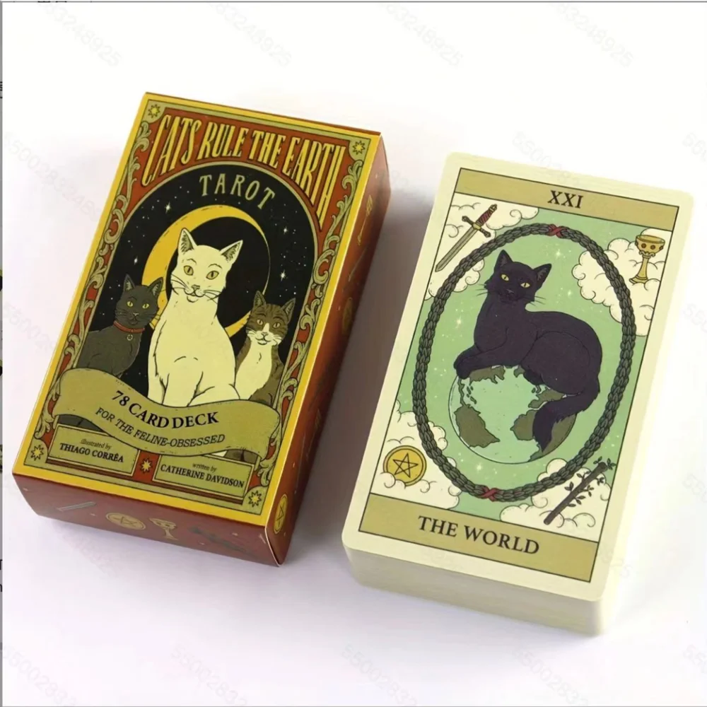 Cat Dominates Earth Tarot Card A78 Oracle English Illusion Edition Fate Divination Prediction Family And Friends Table Game
Cat Dominates Earth Tarot Card A78 Oracle English Illusion Edition Fate Divination Prediction Family And Friends Table Game