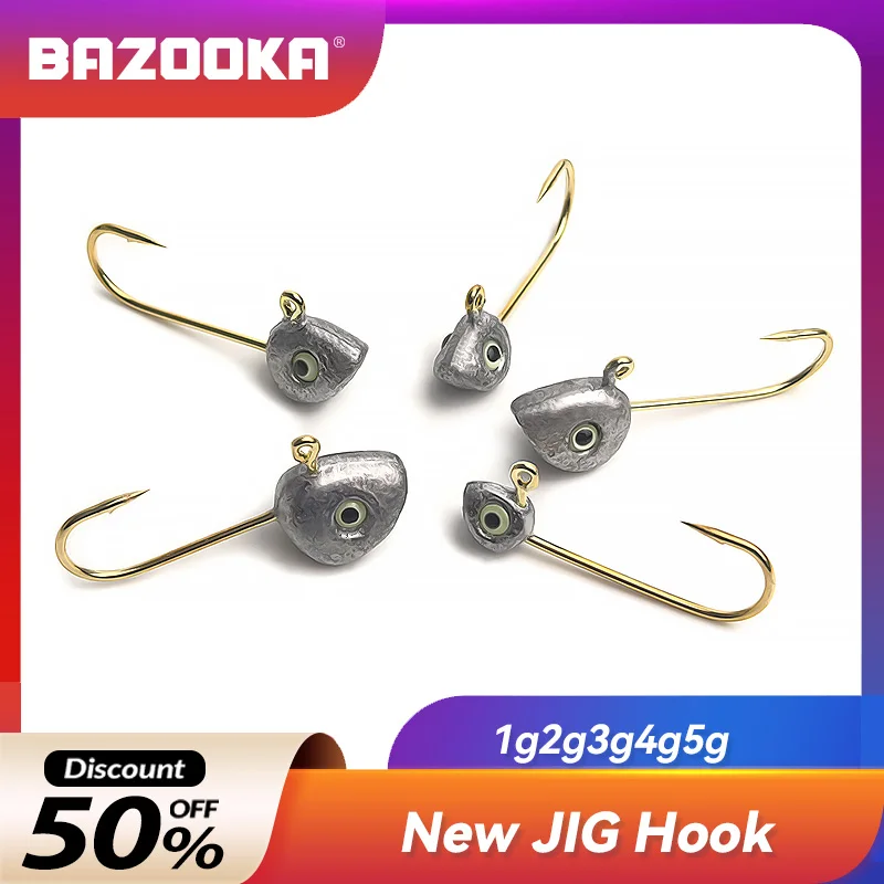 BAZOOKA 10pcs 1g2g3g4g5g Fishing Lure Mini lead fish Hook Swimbait Carp Bass Baits head Slow Jig Metal Wobbler Shad Pike
BAZOOKA 10pcs 1g2g3g4g5g Fishing Lure Mini lead fish Hook Swimbait Carp Bass Baits head Slow Jig Metal Wobbler Shad Pike