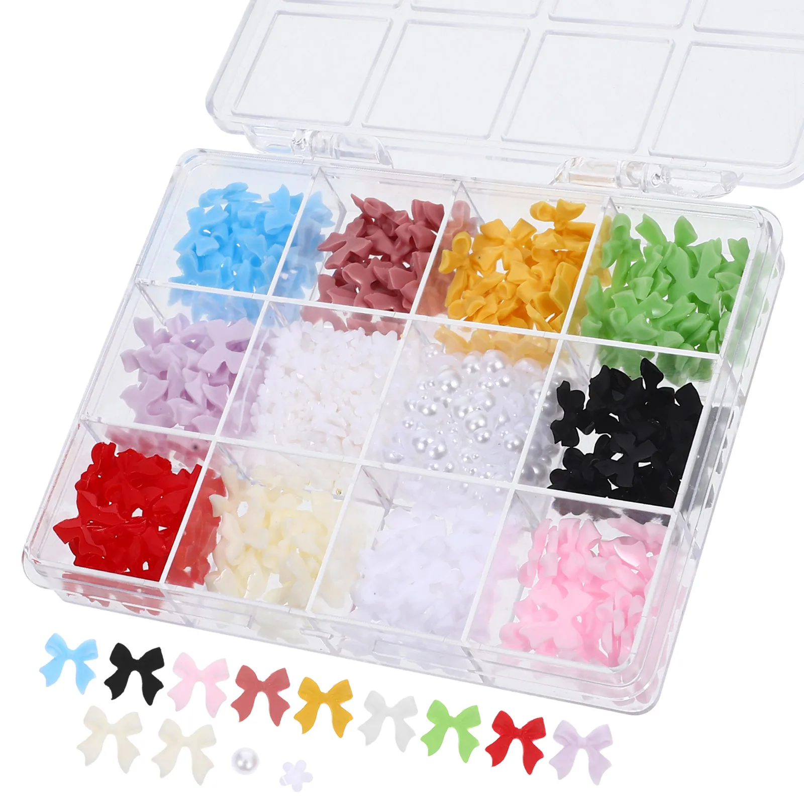 12 Grids Bow Mixed Set Nail Supplies Decorative Gems Decorations Acrylic Nails Long Lasting Home
12 Grids Bow Mixed Set Nail Supplies Decorative Gems Decorations Acrylic Nails Long Lasting Home