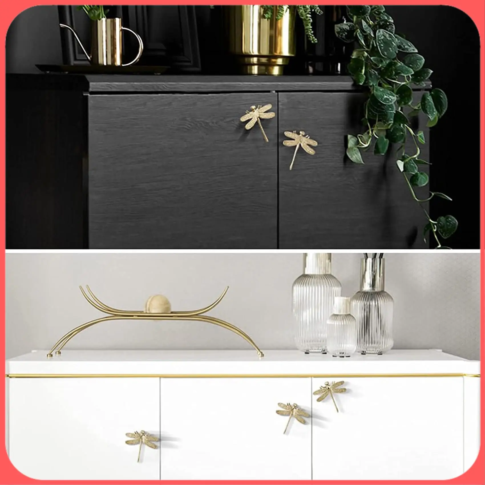 AA89-3 Pcs Brass Dragonfly Handle Simple Nordic Cabinet Gold Drawer Door Pull Knob Bedside Table Bathroom Handle Decoration
AA89-3 Pcs Brass Dragonfly Handle Simple Nordic Cabinet Gold Drawer Door Pull Knob Bedside Table Bathroom Handle Decoration
