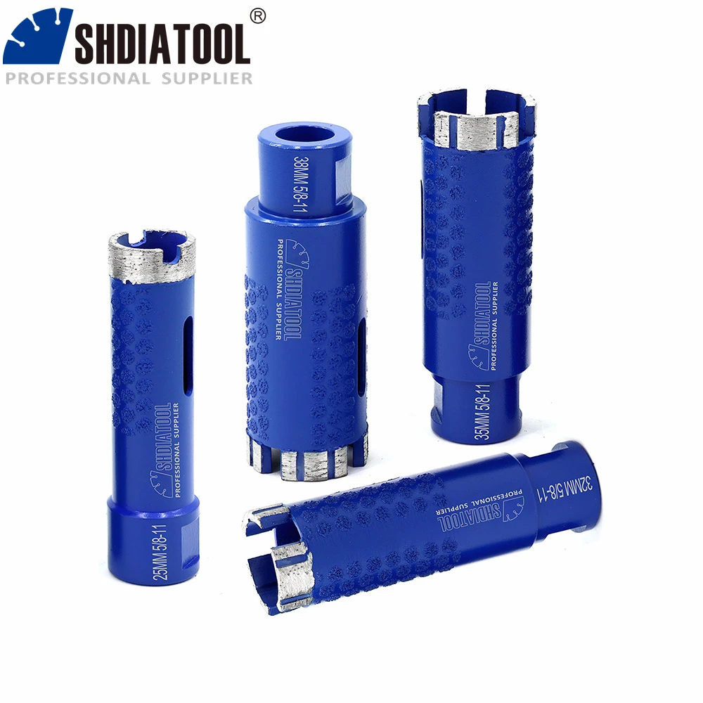 SHDIATOOL 1Pc Diamond Drill Core Bits Dia25-38mm Marble Hole Saw Opener For Granite Concrete Quartz 5/8-11 Thread Drilling Bits
SHDIATOOL 1Pc Diamond Drill Core Bits Dia25-38mm Marble Hole Saw Opener For Granite Concrete Quartz 5/8-11 Thread Drilling Bits