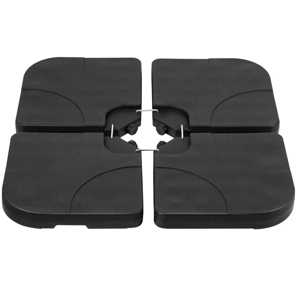 176lb Capacity 4-Piece Cantilever Offset Patio Umbrella Base, Heavy-Duty Square Stand with U Locking, Black, Customized
176lb Capacity 4-Piece Cantilever Offset Patio Umbrella Base, Heavy-Duty Square Stand with U Locking, Black, Customized