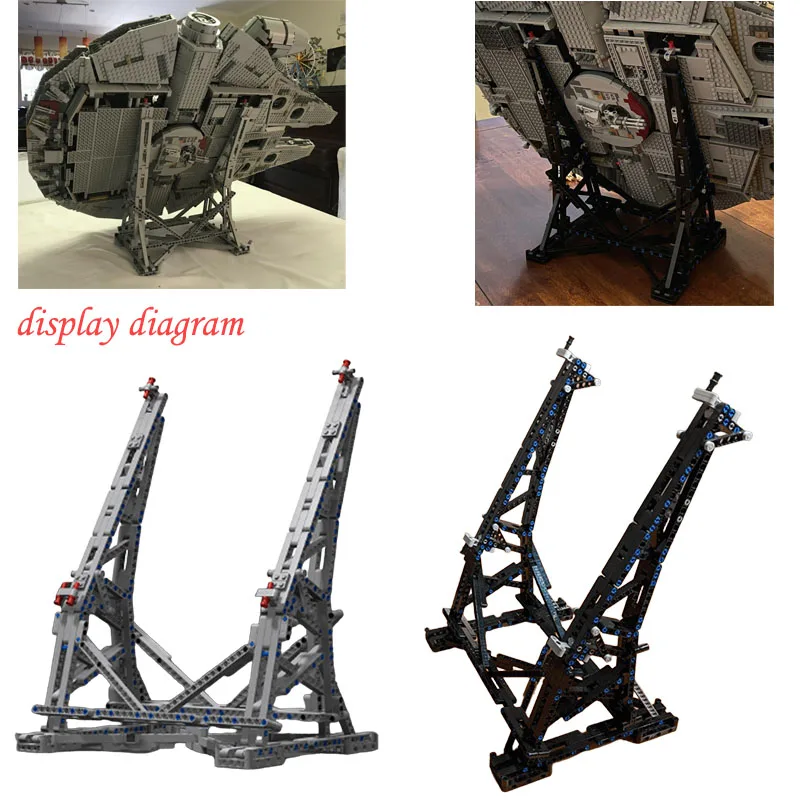 MOC Creativity Display Stand for Millennium 75192 Falcon Vertical Model Starfighter Showing Stand Assemble Bricks Kid Toy Gifts
MOC Creativity Display Stand for Millennium 75192 Falcon Vertical Model Starfighter Showing Stand Assemble Bricks Kid Toy Gifts