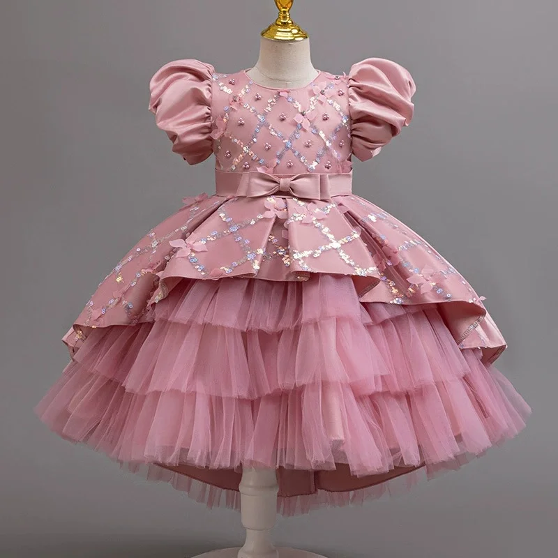 HETISO Baby Girl Princess Sequins Dress Puff Sleeve Children Layered Party Wedding Pageant Ball Gown Kids Elegant Prom Dresses
HETISO Baby Girl Princess Sequins Dress Puff Sleeve Children Layered Party Wedding Pageant Ball Gown Kids Elegant Prom Dresses