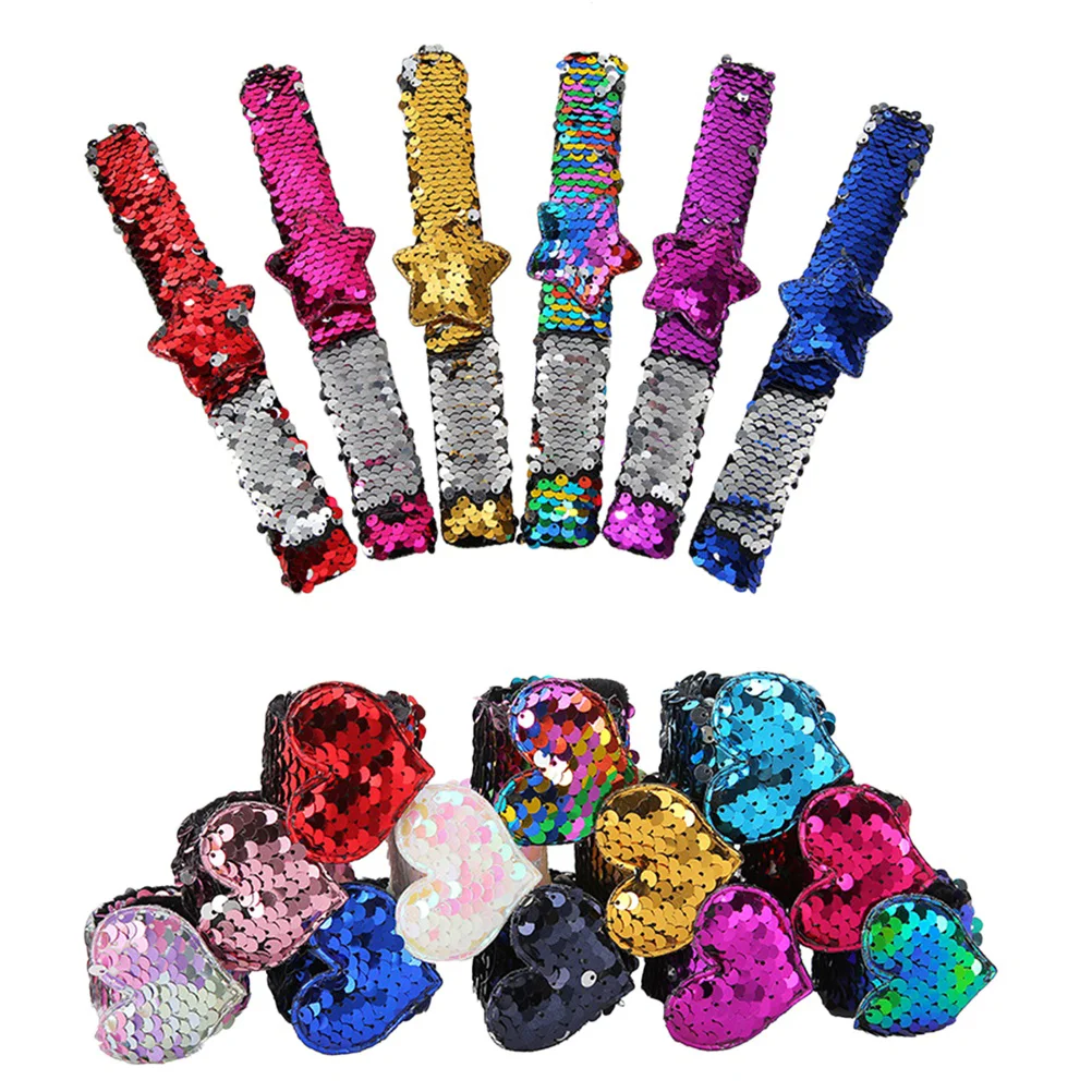 16PCS Love Heart Shape Sequins Pat Ring Bracelet Mermaid Beads Bracelet(Random Color) (Random Style)
16PCS Love Heart Shape Sequins Pat Ring Bracelet Mermaid Beads Bracelet(Random Color) (Random Style)