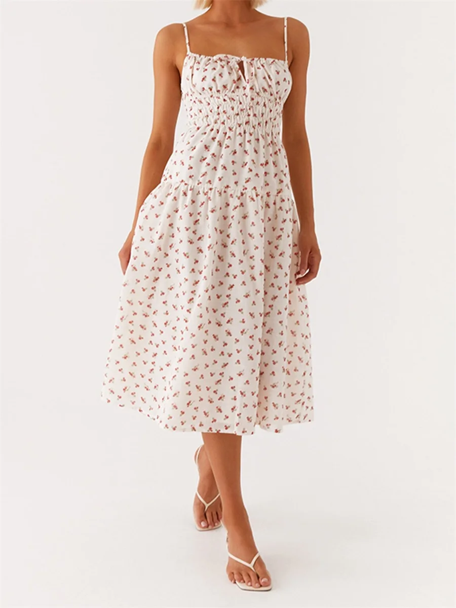 Women Slip Dress, Sleeveless Backless Tie-up Floral Dress Summer Long Dress for Cocktail Party
Women Slip Dress, Sleeveless Backless Tie-up Floral Dress Summer Long Dress for Cocktail Party