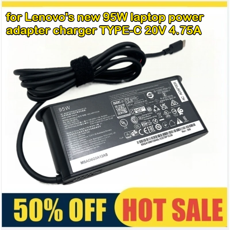 Adapter suitable for Lenovo's new 95W laptop power adapter charger TYPE-C 20V 4.75A LE95W TYPE-C
Adapter suitable for Lenovo's new 95W laptop power adapter charger TYPE-C 20V 4.75A LE95W TYPE-C