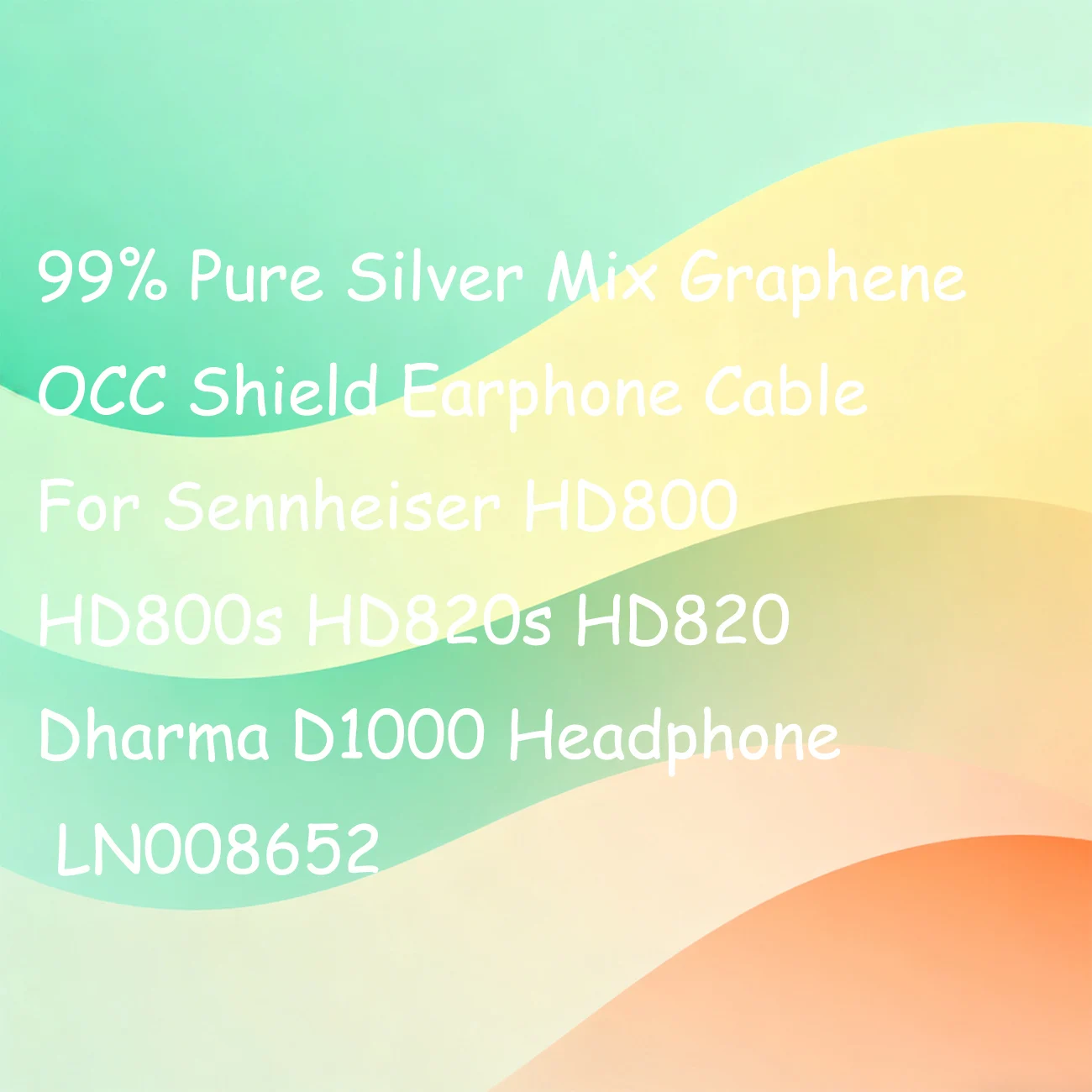 99% Pure Silver Mix Graphene OCC Shield Earphone Cable For Sennheiser HD800 HD800s HD820s HD820 Dharma D1000 Headphone LN008652
99% Pure Silver Mix Graphene OCC Shield Earphone Cable For Sennheiser HD800 HD800s HD820s HD820 Dharma D1000 Headphone LN008652