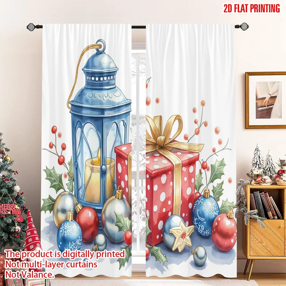 2pcs 2D flat printing Merry Christmas Popular Window Curtains Christmas Gifts Lantern Holly Berries Fabric Without Electricity
2pcs 2D flat printing Merry Christmas Popular Window Curtains Christmas Gifts Lantern Holly Berries Fabric Without Electricity