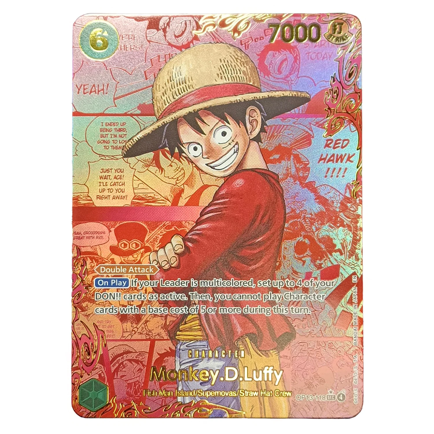 OPCG English Luffy card OP13-118 GOLD Textured Foil Card Anime Collectible Cards Proxy Cards
OPCG English Luffy card OP13-118 GOLD Textured Foil Card Anime Collectible Cards Proxy Cards