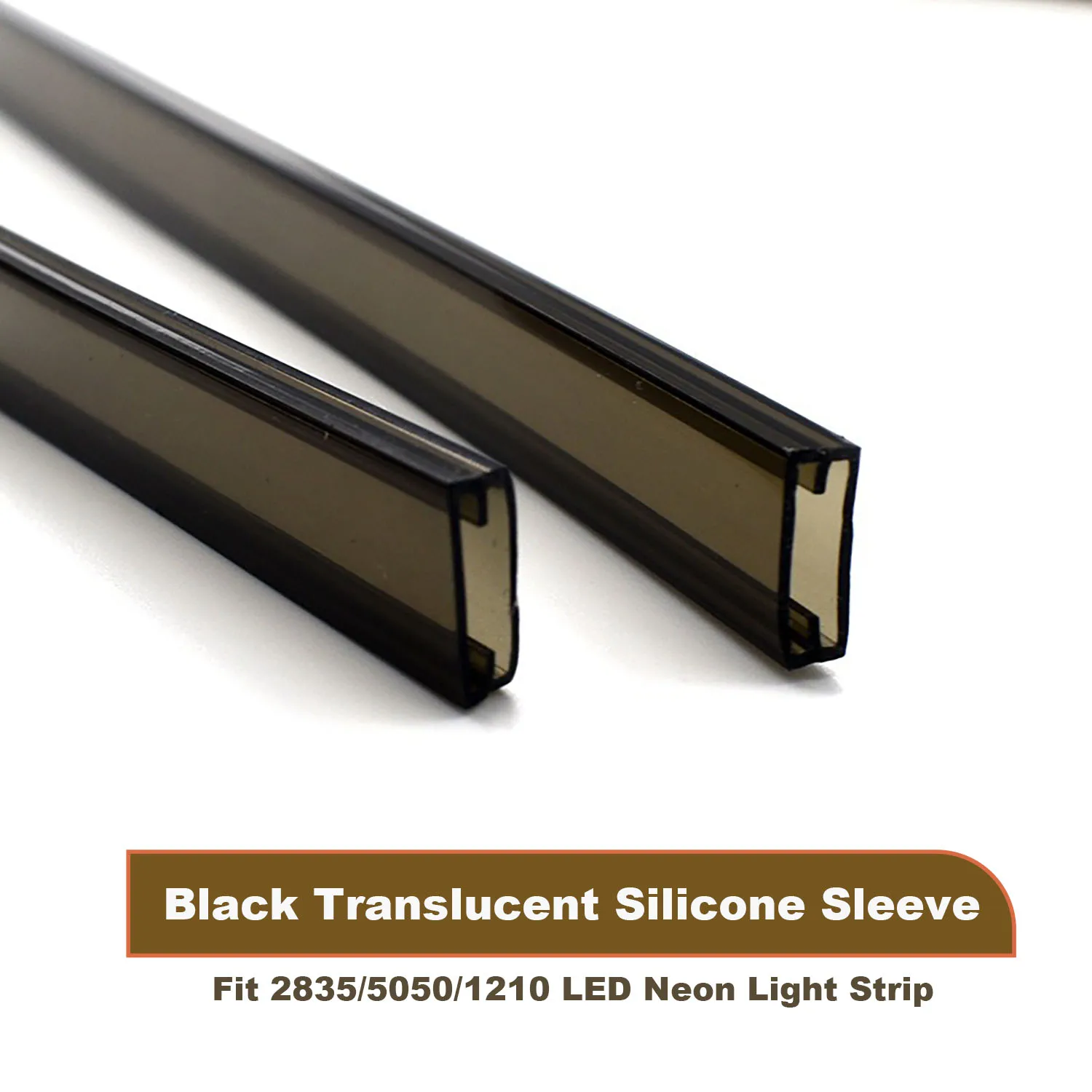 Black Translucent Silicone Sleeve 8-12mm IP67 Waterproof Fit 2835/5050/1210 LED Neon Light Strip
Black Translucent Silicone Sleeve 8-12mm IP67 Waterproof Fit 2835/5050/1210 LED Neon Light Strip