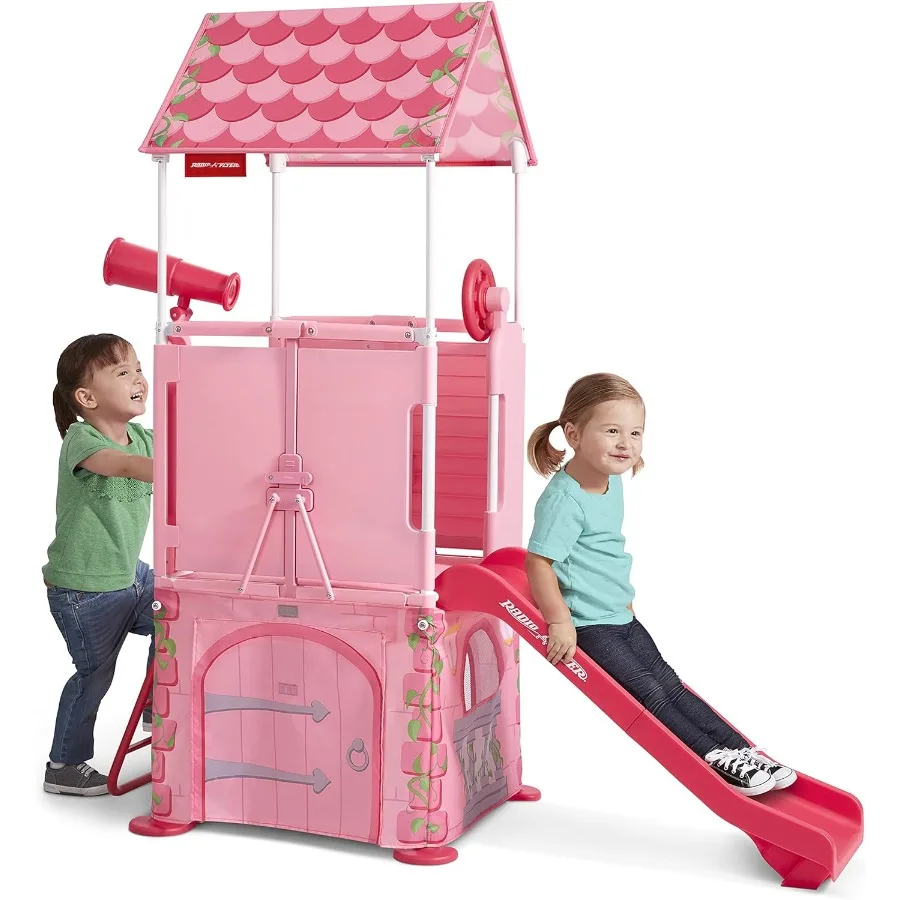 Radio Flyer Play and Fold Away Princess Castle Toy Slide Fort and Climbing Playhouse
Radio Flyer Play and Fold Away Princess Castle Toy Slide Fort and Climbing Playhouse