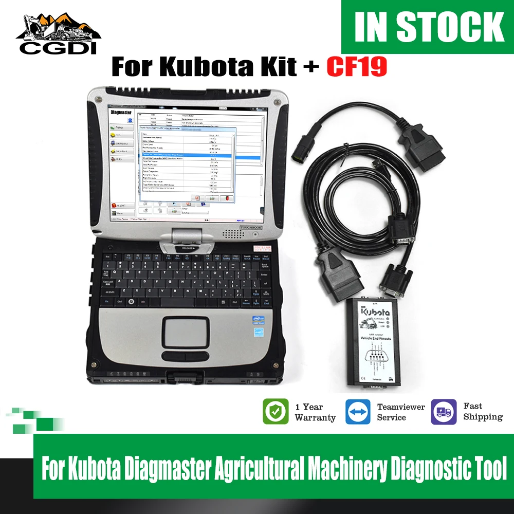 Диагностический инструмент для KUBOTA Diagmaster, диагностический комплект + CF 19 CF-19 ноутбук I5 CPU
Диагностический инструмент для KUBOTA Diagmaster, диагностический комплект + CF 19 CF-19 ноутбук I5 CPU