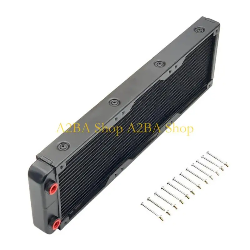 A2BA Computer Liquid Cooling Radiator 18 Channel Aluminum Threaded Fitting Design
A2BA Computer Liquid Cooling Radiator 18 Channel Aluminum Threaded Fitting Design