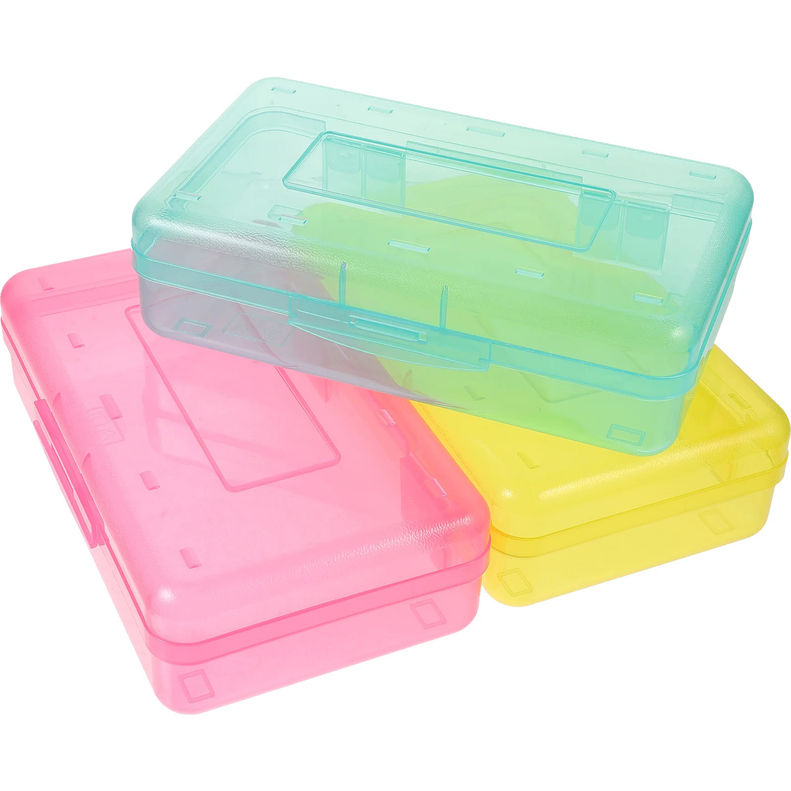 3 Pcs Pencil Box Clear Green Red Yellow Large Capacity Stationery Pencil Storage Case Storage Case for School Office
3 Pcs Pencil Box Clear Green Red Yellow Large Capacity Stationery Pencil Storage Case Storage Case for School Office