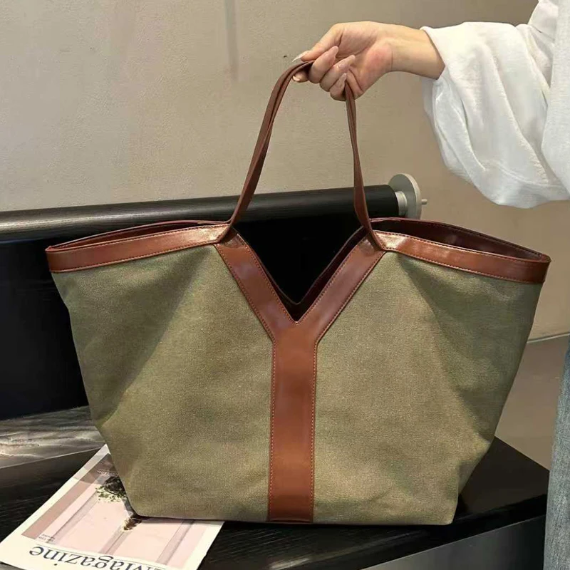 Oversized Large Capacity Tote Bag For Women Luxury Designer Handbag Purse 2026 New In Canvas With Inner Pocket Underarm Shoulder
Oversized Large Capacity Tote Bag For Women Luxury Designer Handbag Purse 2026 New In Canvas With Inner Pocket Underarm Shoulder